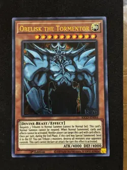 Yu-Gi-Oh! Obelisk the Tormentor Ultra Pharaoh's Rare King's Court 1st Ed KICO-… - Image 1