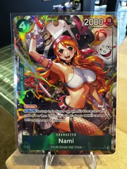 English One Piece Nami Alt Art OP14-031 The Azure Sea's Seven - Image 1