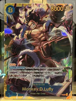 One Piece TCG Monkey.D.Luffy OP11-118 a Fist of Divine Speed! Secret Rare! NM/M! - Image 2