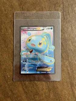 Pokemon TCG Manaphy EX Full Art Holo Ultra Rare Card 116/122 XY Breakpoint - Image 1