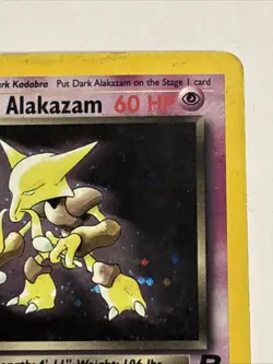 Dark Alakazam 1/82 Team Rocket Holo Pokemon TCG Vintage Awesome Card 🔥 HP - Image 3