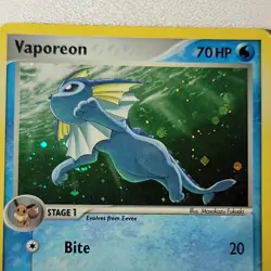 Vaporeon 6/17 POP Series 3 Promo Pokemon Card Holo Foil Rare Near Mint - Image 2