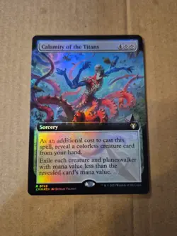 Calamity of the Titans (Extended Art) Commander Masters Foil - Image 1