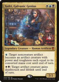 NM - Normal - Sydri, Galvanic Genius - 224 - Commander 2016 - Image 1
