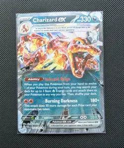 Charizard ex 054/091 SV: Paldean Fates Holo Pokemon Double Rare - Image 1