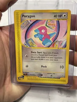 Pokemon PORYGON 103a/147 Aquapolis Common TCG LP e-Reader Unlimited Regular Vtg - Image 1