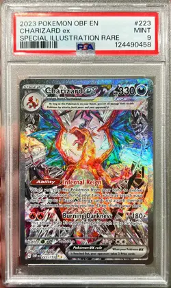 Pokemon Obsidian Flames Charizard Ex Special Illustration Rare 223/197 PSA 9 - Image 1