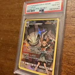 2019 POKEMON SUN & MOON COSMIC ECLIPSE SECRET #247 FULL ART/STEELIX PSA 10 - Image 3