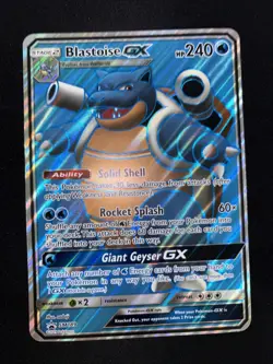 Pokemon TCG Blastoise GX Holo Ultra Rare SM189 promo JUMBO CARD - Image 1
