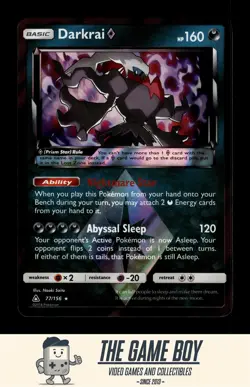 Pokemon TCG: SM - Ultra Prism - Darkrai Prism Star - 77/156 Holo - Image 1