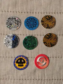 Nintendo Pokemon TCG Flip Coins Vintage 1999 Holofoil Lot - Image 1