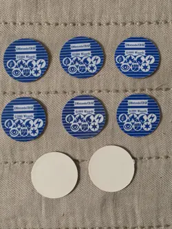 Nintendo Pokemon TCG Flip Coins Vintage 1999 Holofoil Lot - Image 2