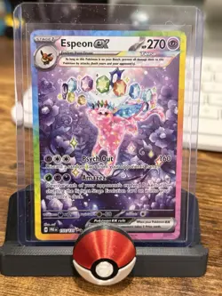 Pokemon SV Prismatic Evolutions Espeon ex 155/131 Special Illustration Rare NM - Image 1