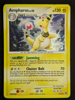 Ampharos 1/132 Secret Wonders Holo Pokemon TCG LP - Image 1