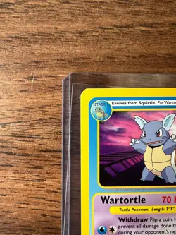 Vintage Pokemon Wartortle Funskool TCG India 2004 C03 HC 6.5 EX-MT - Image 2