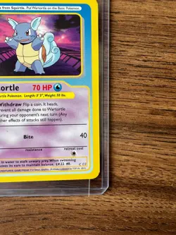 Vintage Pokemon Wartortle Funskool TCG India 2004 C03 HC 6.5 EX-MT - Image 5