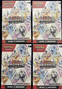 Pokemon TCG Prismatic Evolutions Booster Bundle - Lot of 4 - Factory Sealed - Image 1