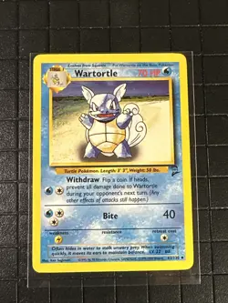 Wartortle 63/130 Base Set 2 Vintage RARE Pokemon TCG - Image 1