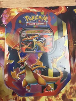 Pokemon TCG Mega Charizard Y EX Tin W/ Charizard Promo Factory Sealed SHIPS FAST - Image 1