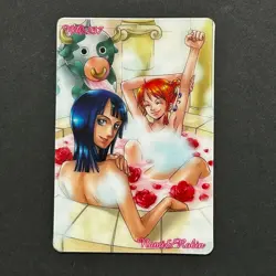 S5339 Super Rare Nami & Nico Robin Japanese One Piece Gumica Card F21 - Image 1