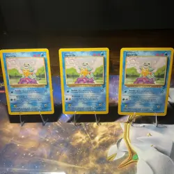 Vintage Pokemon TCG Base Set 2 Squirtle 93/130 Lot of 3 Cards 1999 English - Image 1