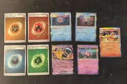 12 CARDS Pokemon 151 SCARLET VIOLET S&V ENERGY HOLOS COMMONS UNCOMMONS TRAINERS - Image 2