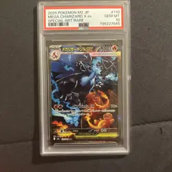 Pokemon Charizard X ex SR PSA 10 GEM MINT Holo Rare Card M2 #110 - Image 1