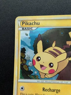 M/NM Pokemon Pikachu Holo Card HGSS03 Black Star Promo - Image 2