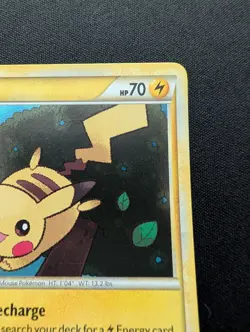 M/NM Pokemon Pikachu Holo Card HGSS03 Black Star Promo - Image 3