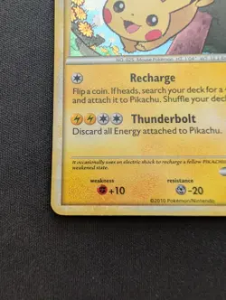 M/NM Pokemon Pikachu Holo Card HGSS03 Black Star Promo - Image 5