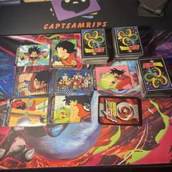 Vintage Dragon Ball Z Trading Card Lot! Over 200 Cards! - Image 1