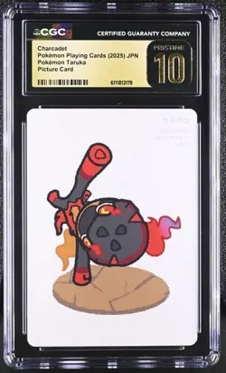 ✨✨ CGC 10 PRISTINE 2025 TARUKA POKEMON PLAYING CARDS Charcadet Picture Card - Image 1