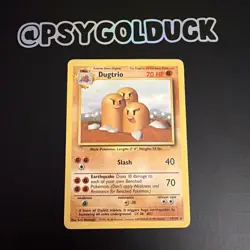 Pokemon - Dugtrio - Non Holo - 19/102 - Base Set - Rare Card - LP A36 - Image 1