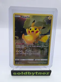 Pokemon TCG Crown Zenith Galarian Gallery Pikachu Card GG30/GG70 Near Mint - Image 1
