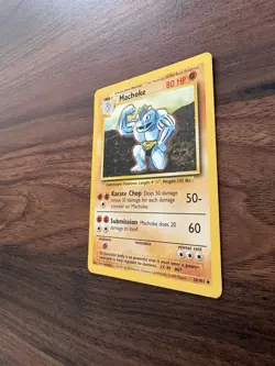 Machoke 34/102 Base Set Pokemon Card Uncommon Unlimited Ed. 1999 MP - Image 4