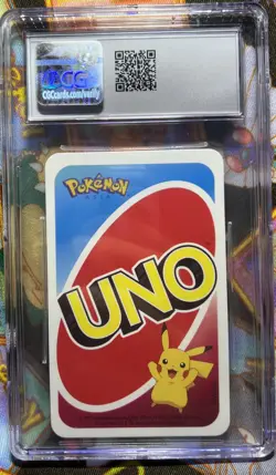 Zacian Pokemon UNO Card Blue 7 CGC 9 MINT 2021 Asia Pocket Monster UNO POP 122 - Image 2