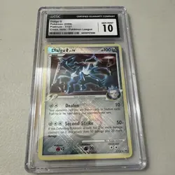 2009 Pokemon Platinum Dialga G 7/127 CGC 10 Mint Card Holo Cross Pokemon League - Image 1