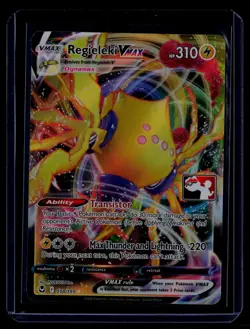 Pokemon TCG Prize Pack Series Cards #058/195 Regieleki VMAX - Image 1