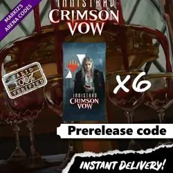 Innistrad: Crimson Vow Code 6 Boosters Prerelease MTG Arena card ⚡Auto⚡ - Image 1