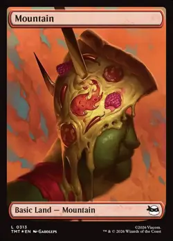 Magic: The Gathering: Mountain - TMT #313 SURGE FOIL - Image 1