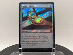 MTG Arcane Signet Surge Foil #0057 TMNT Commander Collector Pack Rare NM - Image 1