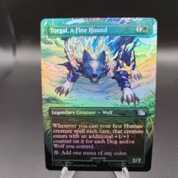 Torgal, A Fine Hound Borderless #0345 (Foil) - MTG Final Fantasy - NM - Image 1