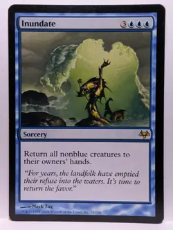 MTG Inundate Eventide EVE 25/180 Regular Rare - Image 1