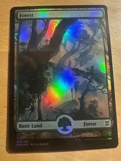 MTG Zendikar Rising Forest (278) Foil NM/M - Image 1