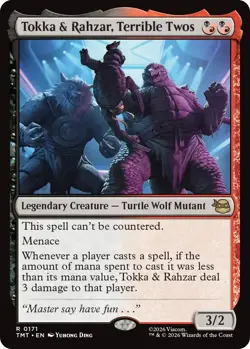 FOIL Tokka and Rahzar Terrible Two - Teenage Mutant Ninja Turtles - MtG- NM - Image 1