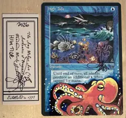 MTG High Tide Alter Altered Sketch Art Amy WEBER Magic - Image 1