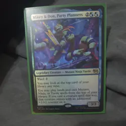 Mikey and Don, Party Planners - 0157 - MTG: TMNT - R - foil - NM/M - Image 1