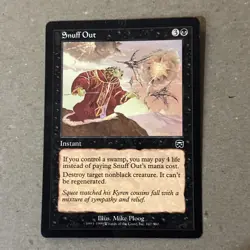 Snuff Out x1 Mercadian Masques LP Condition See Pics - Image 1