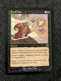 Magic The Gathering MTG - Snuff Out - Mercadian Masques - Image 1