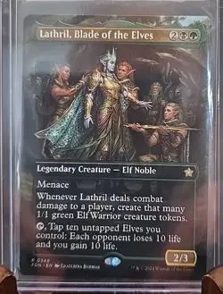 Lathril, Blade of the Elves (Borderless) Foundations MTG Regular Near Mint - Image 3